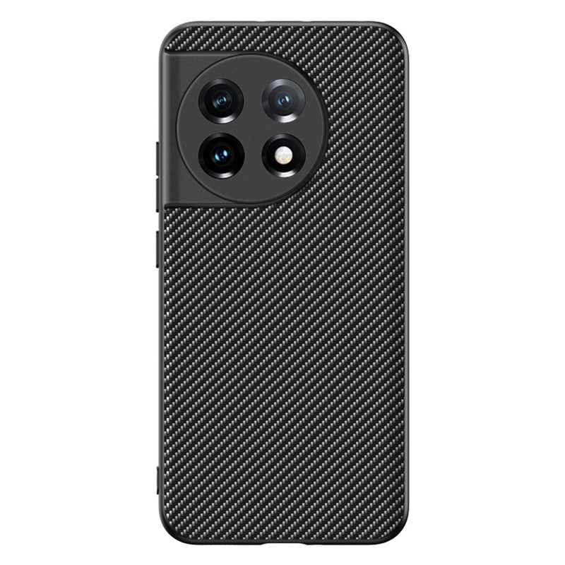 For OnePlus 11 5G PU Leather Coated TPU Case Ultra Slim Carbon Fiber Texture Anti-scratch Phone Cover For OnePlus 11 5G PU Leather Coated TPU Case Ultra Slim Carbon Fiber Texture Anti-scratch Phone Cover